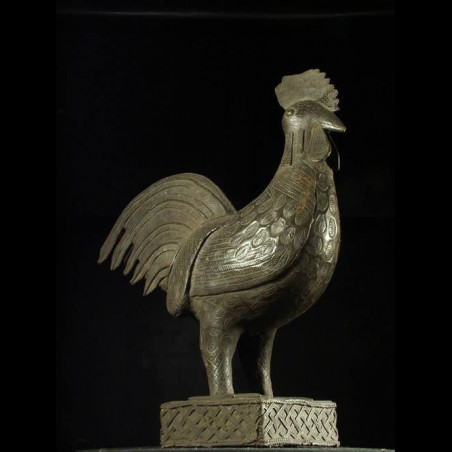 Coq en bronze Okpa - Bini...