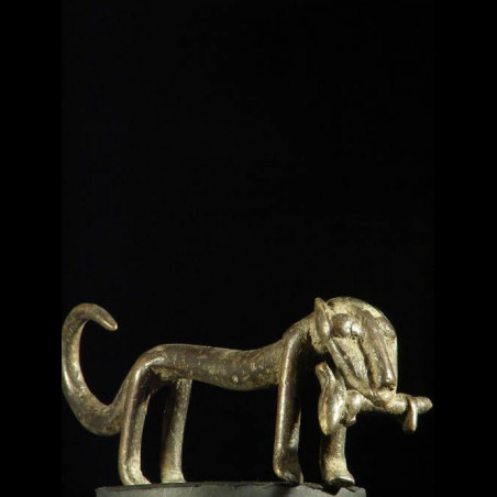 Figurine panthere bronze -...