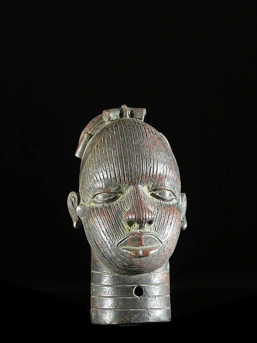 Tete de reine Iyoba en Bronze - Ife - Bini Edo - Nigeria